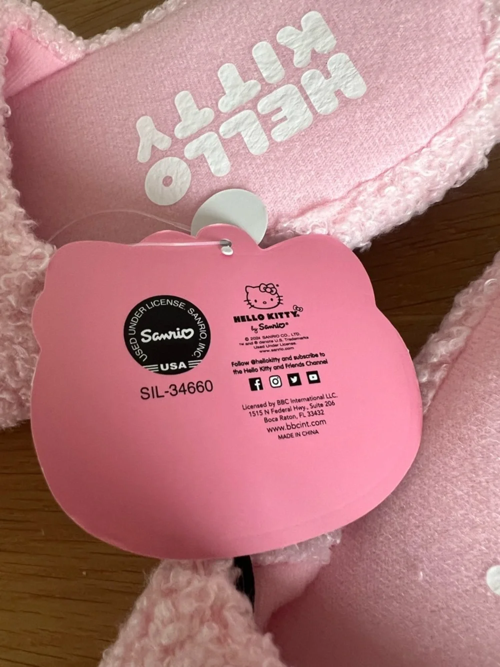 Hello Kitty Girls Slippers Size 13-1